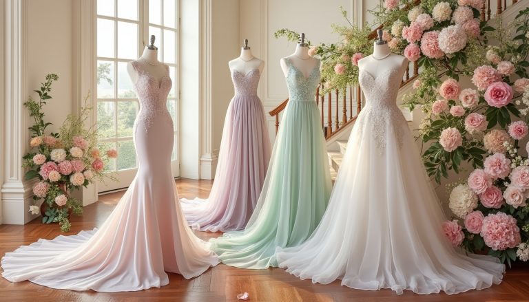 découvrez notre sélection exquise de robes de mariée printanières, soigneusement approuvées par les éditeurs. idéales pour toutes les cérémonies, ces créations allient élégance et fraîcheur pour faire de votre grand jour un moment inoubliable.