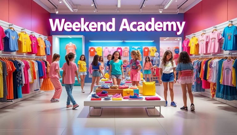 découvrez weekend academy, la nouvelle marque de mode pour préadolescents lancée par walmart. une collection tendance et accessible qui vous accompagne durant le week-end avec style et confort. idéale pour les jeunes en quête d'originalité et de bonnes affaires!