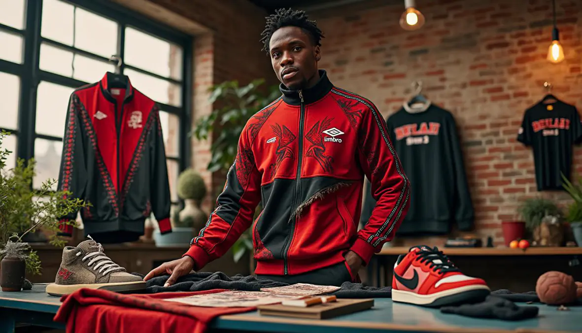 découvrez la collaboration unique entre devilish umbro et adam jones qui transforme le deadstock sportif en une expérience nostalgique et ludique, alliant style rétro et créativité moderne.