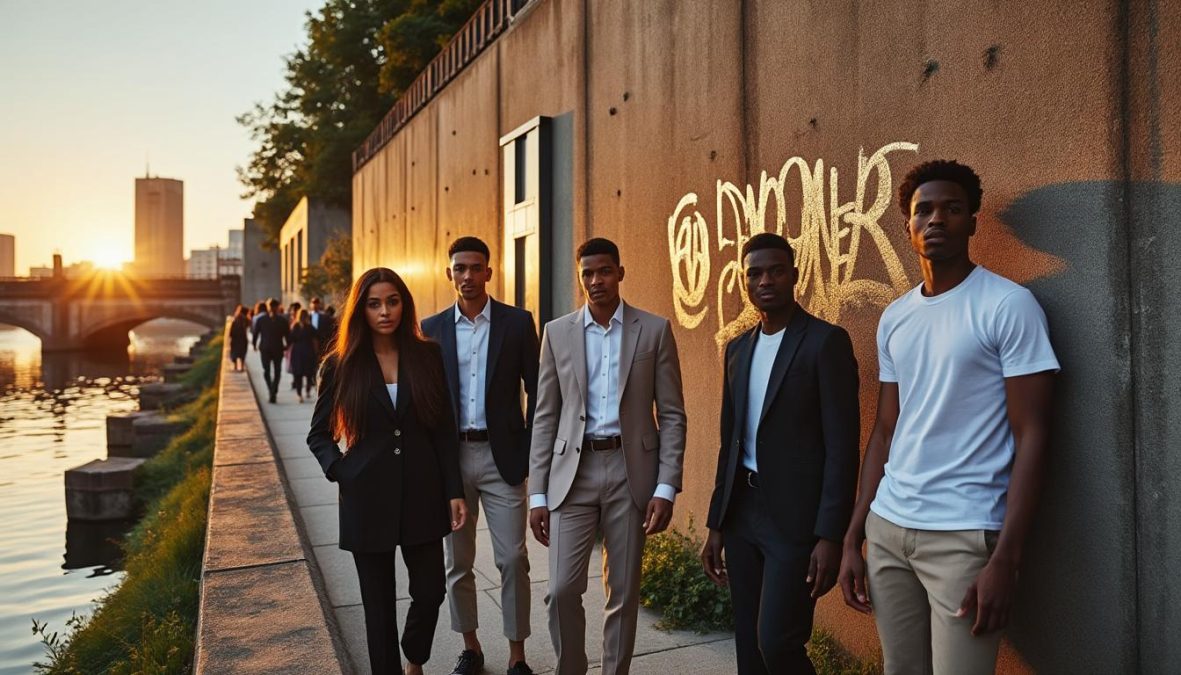 découvrez la collaboration exclusive entre river island et l'artiste real hackney dave, alliant mode urbaine et créativité unique pour des pièces originales et tendance.