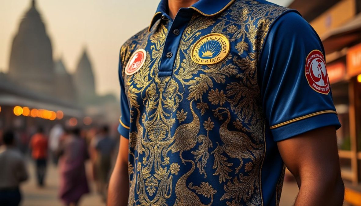 découvrez comment ekaya rend hommage à l'héritage banarasi avec le nouveau maillot des up warriorz, alliant tradition et modernité pour célébrer la culture unique de banaras.