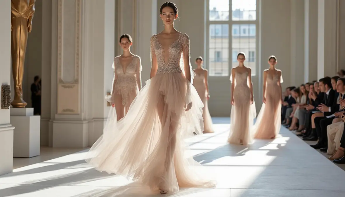 découvrez les collections subtiles et raffinées de haute couture présentées à paris par georges hobeika, julie de libran et house of narma, alliant élégance et sophistication.