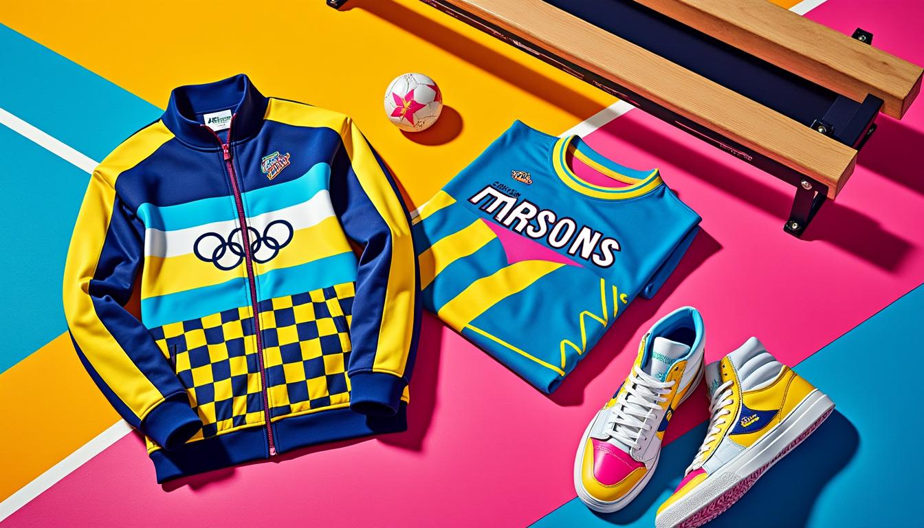 découvrez la collection ss26 de represent pour hommes, inspirée par l'énergie et l'esthétique des jeux olympiques de los angeles 1984, alliant style vintage et modernité.