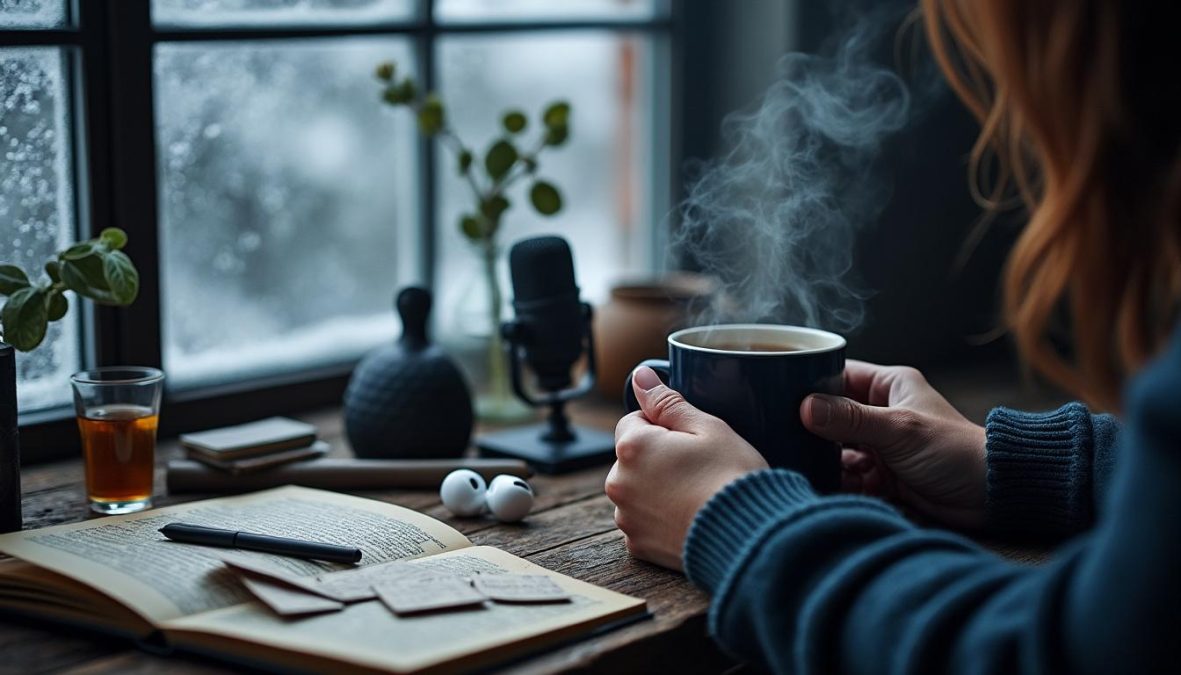 plongez dans des thrillers hivernaux captivants à écouter comme un podcast de true crime. suspense garanti pour vos soirées d'hiver !