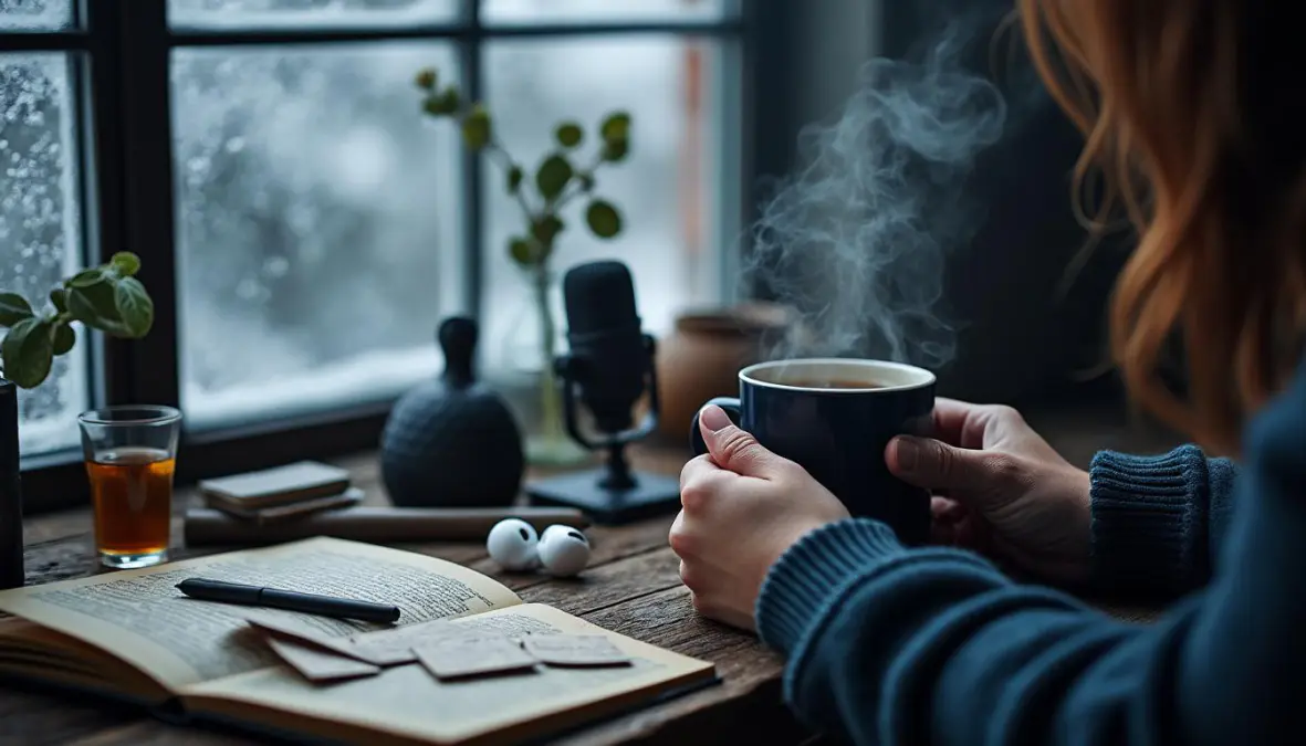 plongez dans des thrillers hivernaux captivants à écouter comme un podcast de true crime. suspense garanti pour vos soirées d'hiver !